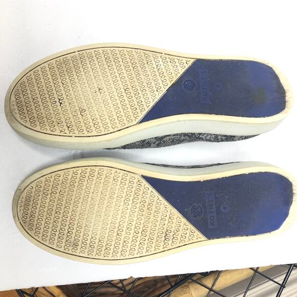 Rothy’s Shoes Snake Python Grey Slip On Flat Sneaker 8 - Picture 6 of 11